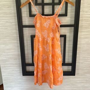 NWT Levi's Nordstrom girls size L tropical floral orange sundress